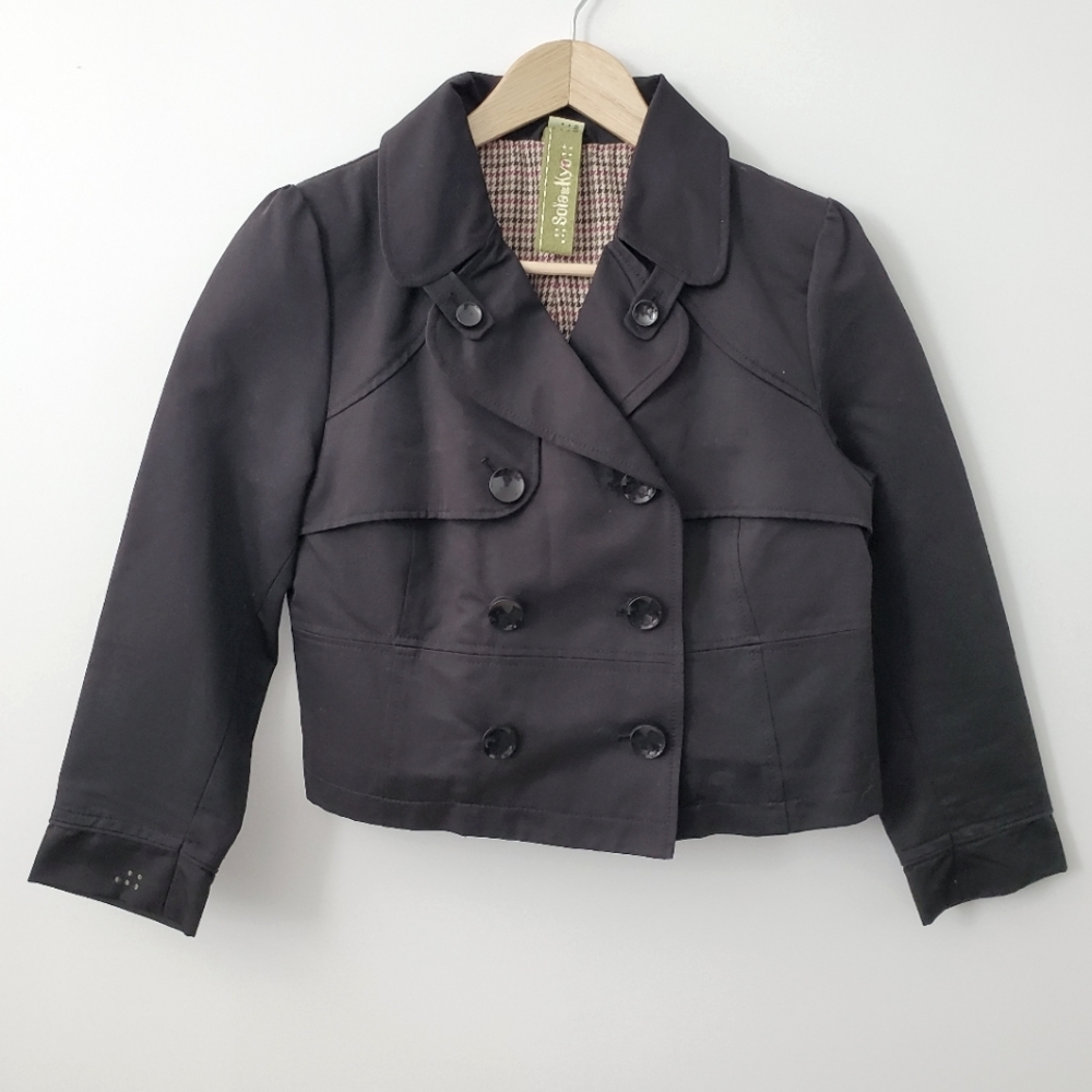 Soia & kyo black button up peacoat